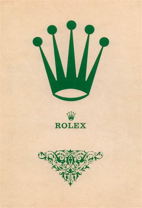 rolex logo in green|vintage rolex logo.